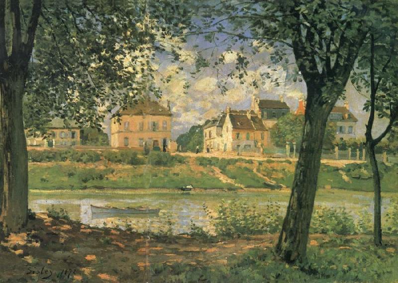 Alfred Sisley Villeneuve la Garenne on the Seine oil painting image